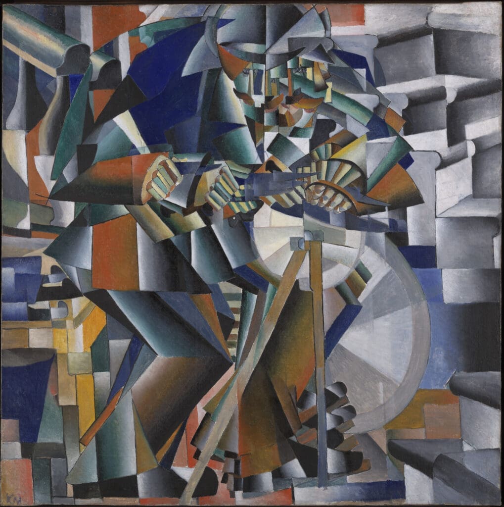 Gemälde "Der Messerschleifer" von Kasimir Malewitsch